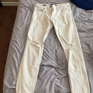 Hollister white jeans